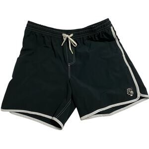 Quiksilver XL Black Board Shorts Drawstring Waist Surf Swim Trunks